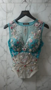 different types of womens blouse ai embroidery119