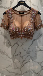 different types of womens blouse ai embroidery124
