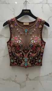 different types of womens blouse ai embroidery126