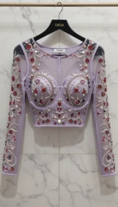 different types of womens blouses ai embroidery40