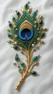 images of peacock feather embroidery design 21