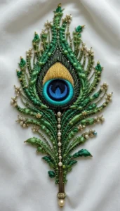images of peacock feather embroidery design 32