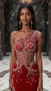one shoulder short dress easy embroidery designs67