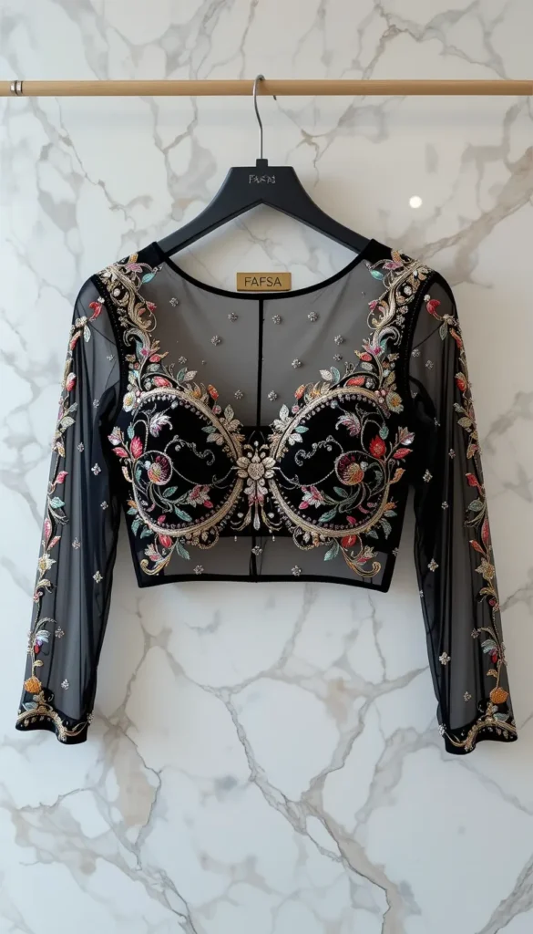Top 30+ Wedding Aari Work Blouse Hand Designs for Brides – Traditional & Trendy Embroidery Ideas 2 Wedding Aari Work Blouse Hand Designs 1