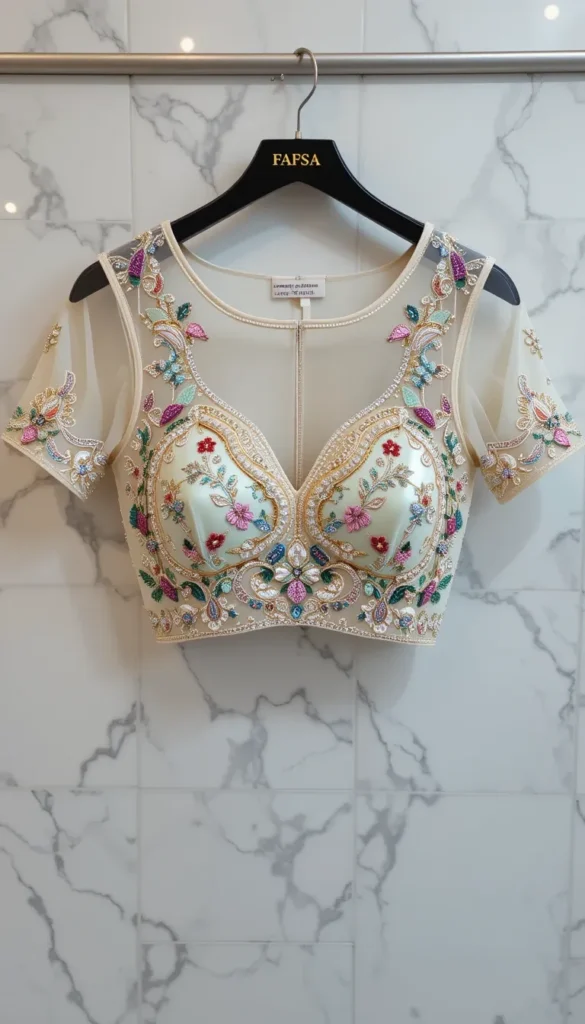 Wedding Aari Work Blouse Hand Designs 16