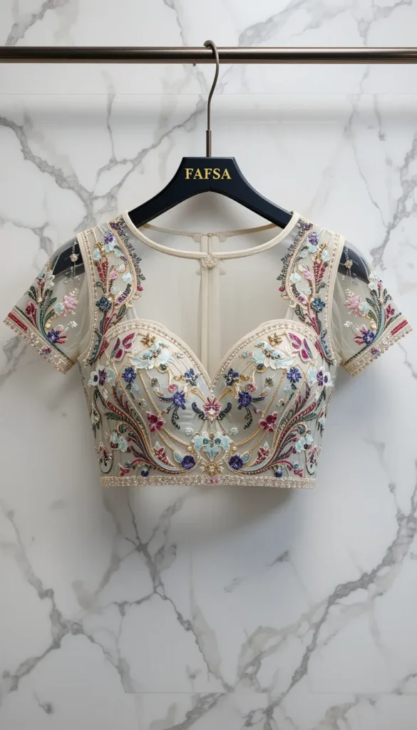 Wedding Aari Work Blouse Hand Designs 18