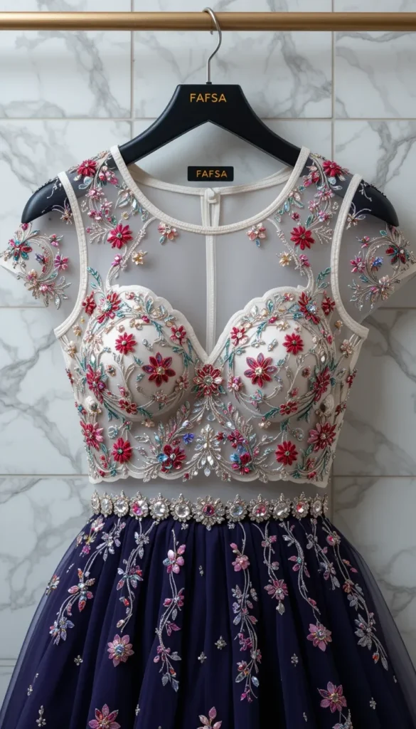 Wedding Aari Work Blouse Hand Designs 32